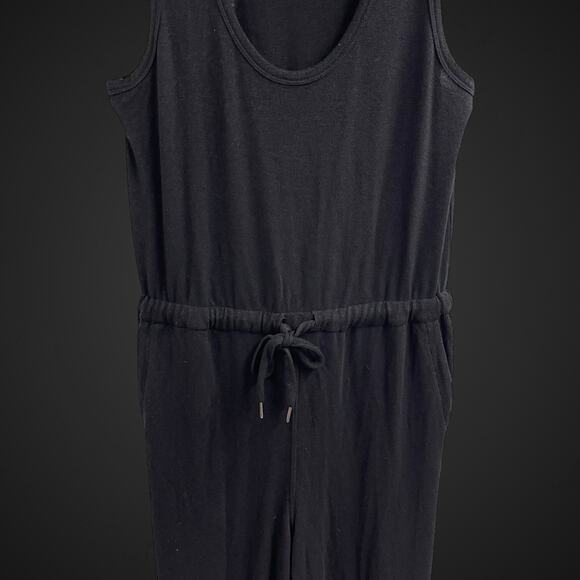Rails Becky Jumpsuit Black Sleeveless Medium Casual Comfy Tie Waist - Picture 3 of 10
